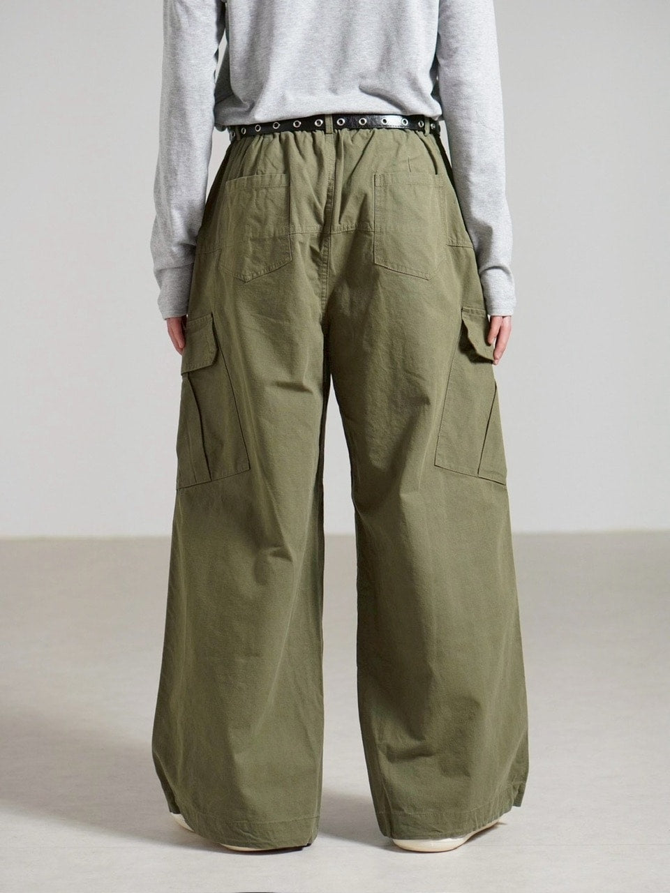 受注制【Chikashitsu +】rib cotton curve cargo pants / 【チカシツプラス】リブコットンカーブカーゴパンツ (3color)