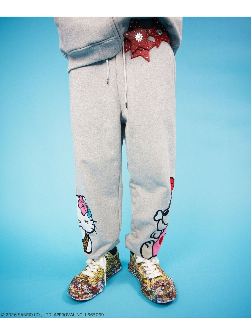 【GALFY×KITTY】仲子スウェパン / 【ガルフィー×キティー】キティスウェットパンツ