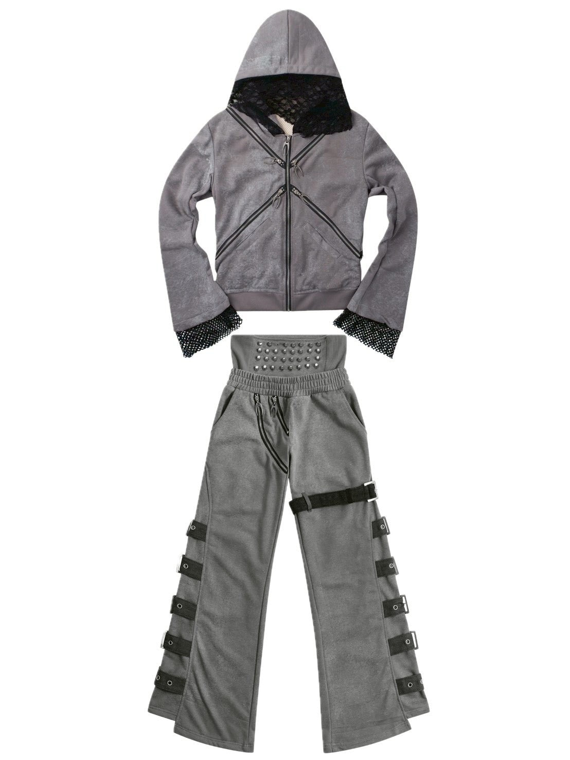 【Cozy world Wide】EPL GRAY ZIP UP HOODIE