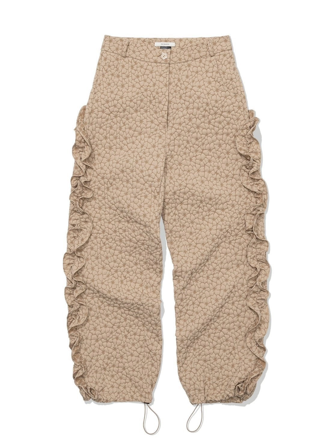12/21 20:00 発売【Uglyshadow】FLOWER RUFFLE PANTS
