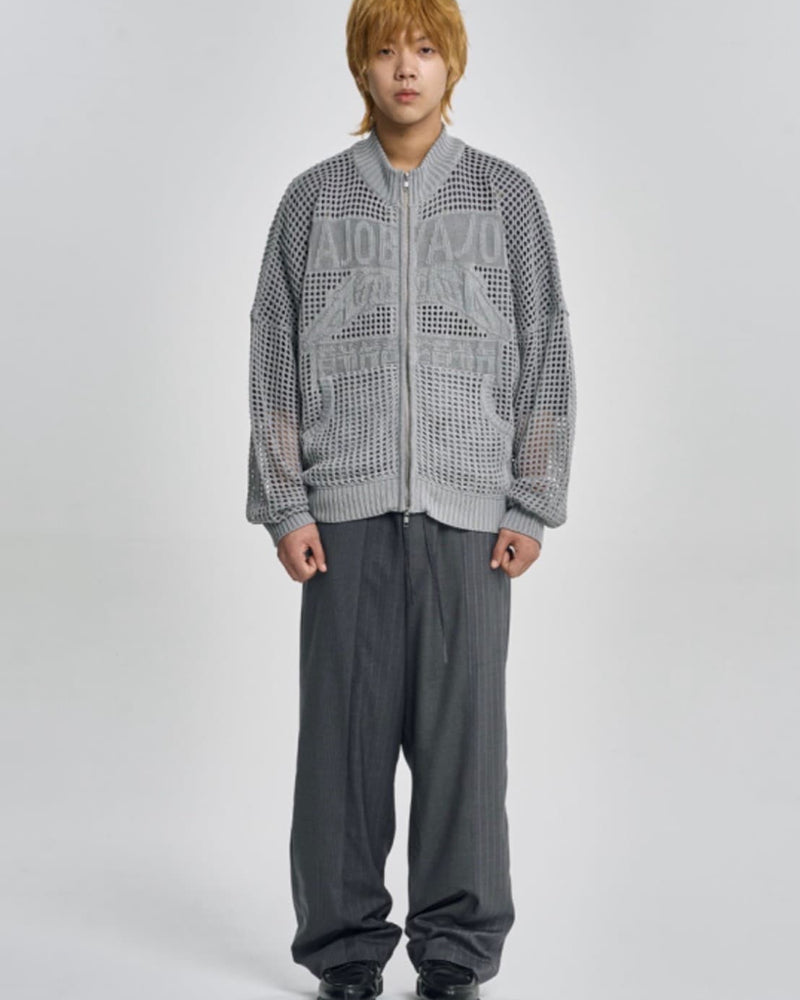 着画、物撮りまだ【AJOBYAJO】Total Logo Drop Needle Zip-Up