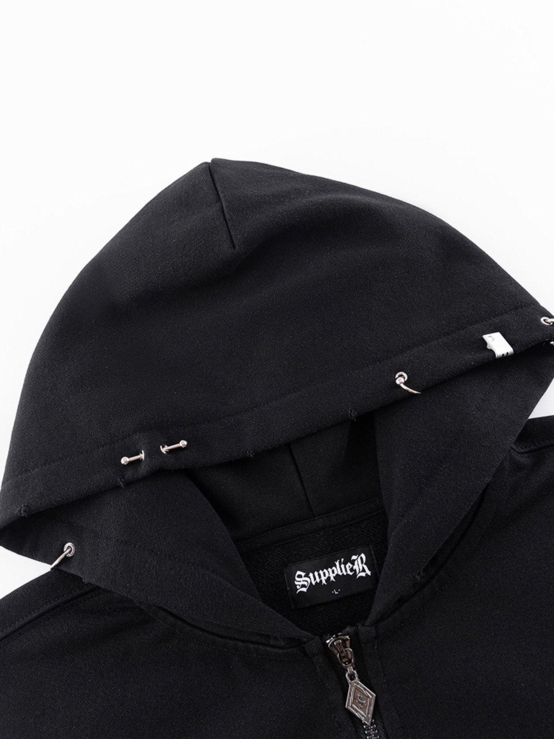 SUPPLIER】Pierced Tribal Cross Zip Hoodie – PRESSING WEB SHOP