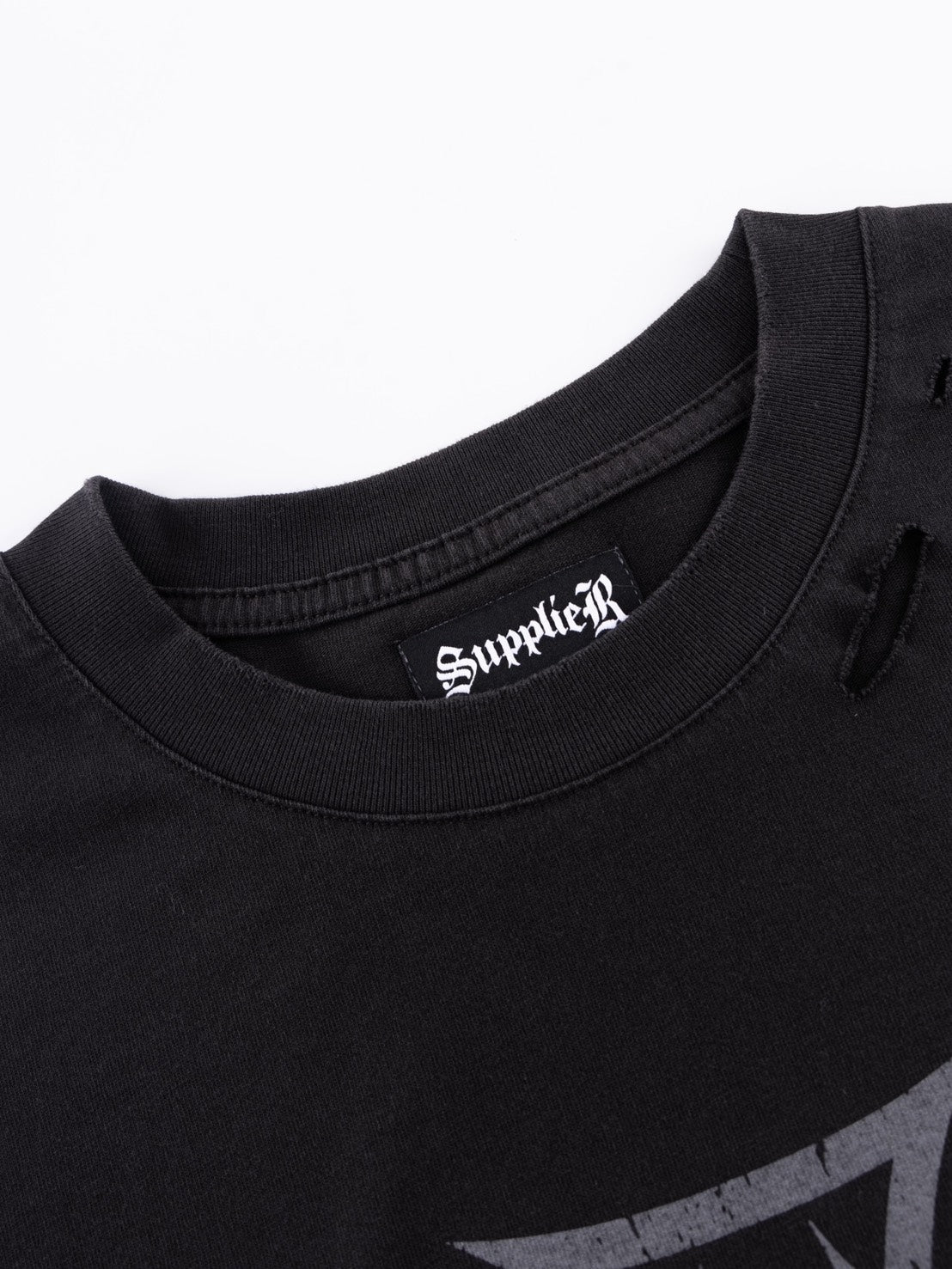 素材、身長まだ【SUPPLIER】Dusty Iron Cross Layered Long Sleeve Tee