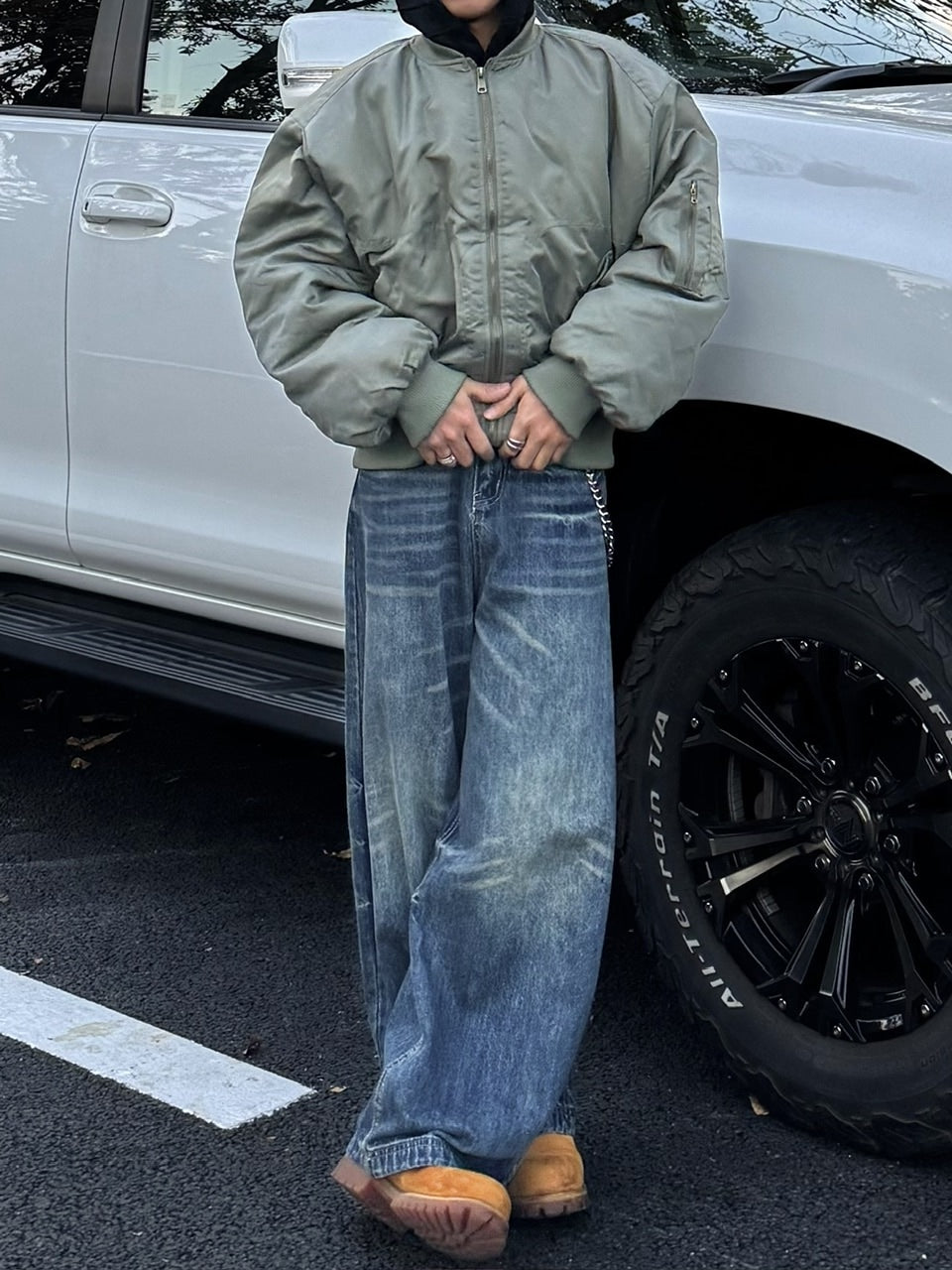 国際配送【RENOL】baggy denim pants