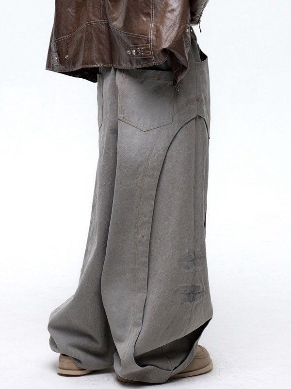 【RSSC】CURVED INCISION BALLOON DENIM PANTS