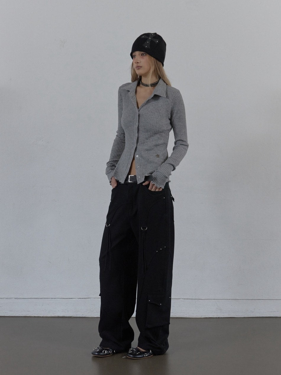 【SETUP‐EXE】CROSS STUDDED BEANIE / 【セットアップエグゼ】クロススタッズビーニー