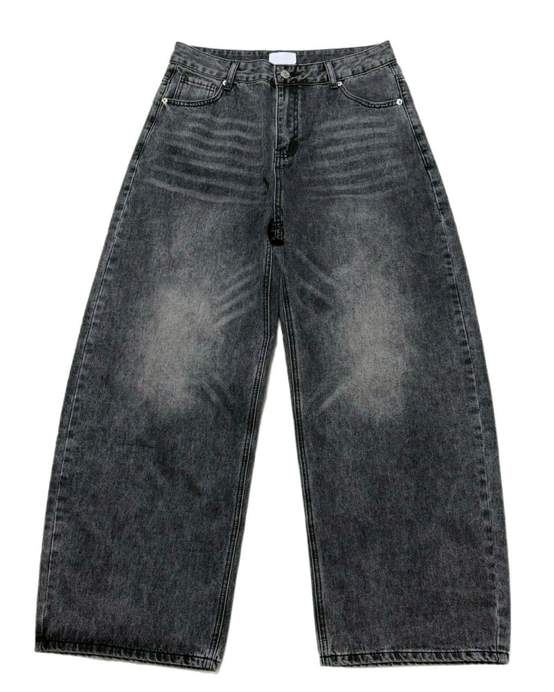 受注制【Chikashitsu +】brush wide leg denim pants / 【チカシツプラス】ブラッシュワイドデニムパンツ (3color)