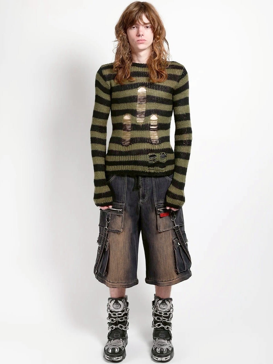 【TRIPP nyc】ZIP LOCK PANT DIETY WASH[JM896DR] / 【トリップ ニューヨーク 】2wayボンテージウォッシュデニムパンツ