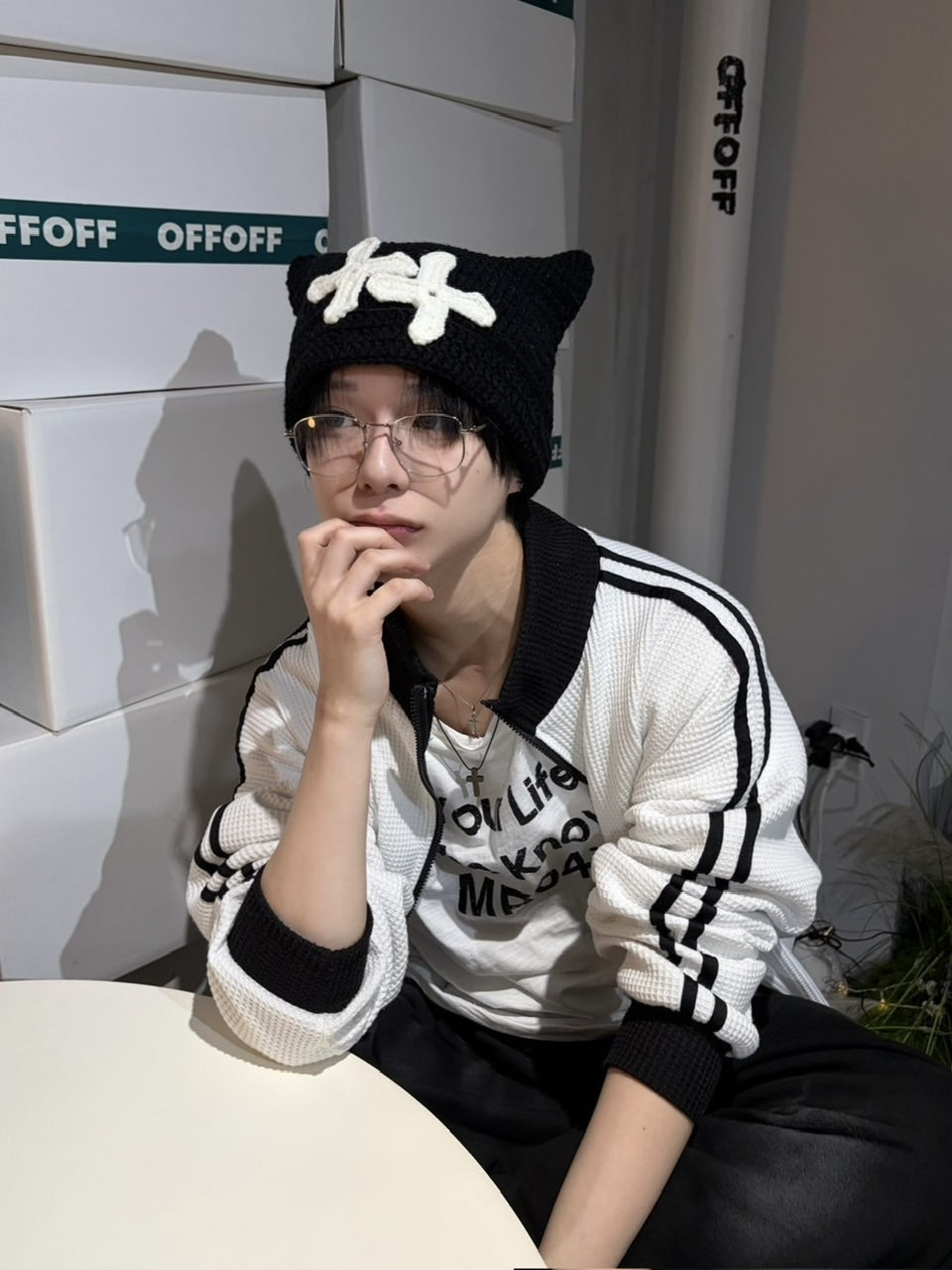 国際配送【LUV CODE】cat ear beanie