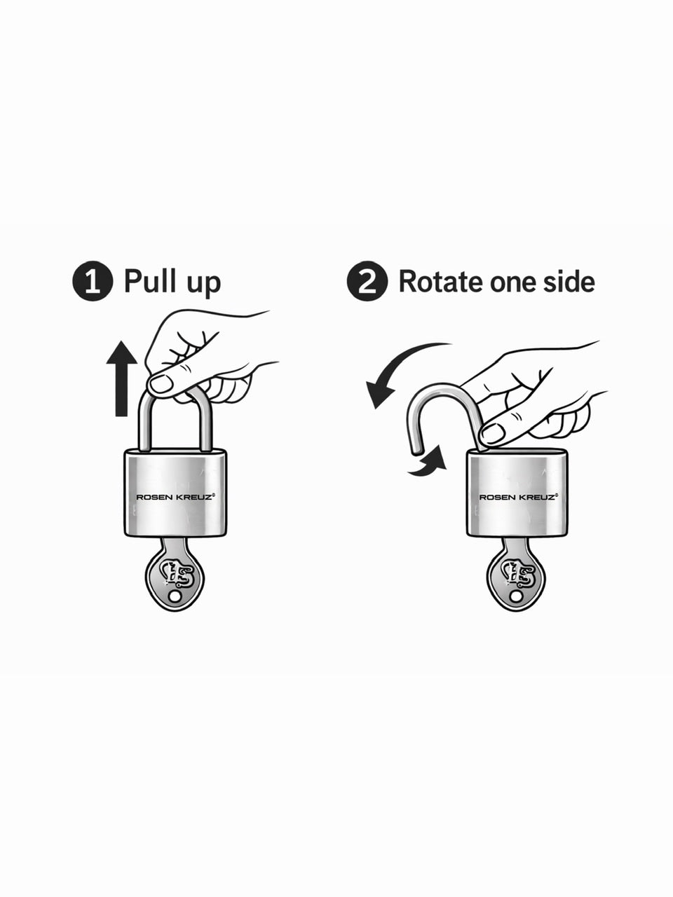 1/23発売【Rosen Kreuz】SEALED FAITH PADLOCK NECKLACE