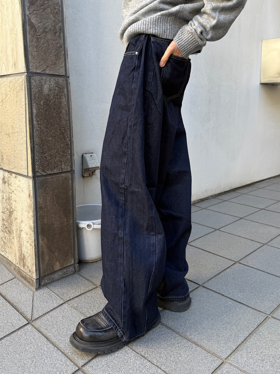 東京店WEB限定受注制【Chikashitsu +】balloon wide denim pants 東京店WEB限定受注制【Chikashitsu +】balloon wide denim pants