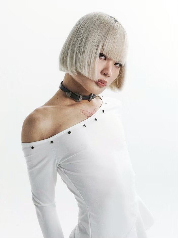 【KAIYA】unbalanced silver ball long sleeve