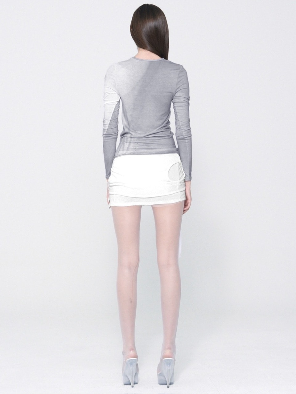 【bonnae】Corset graphic top