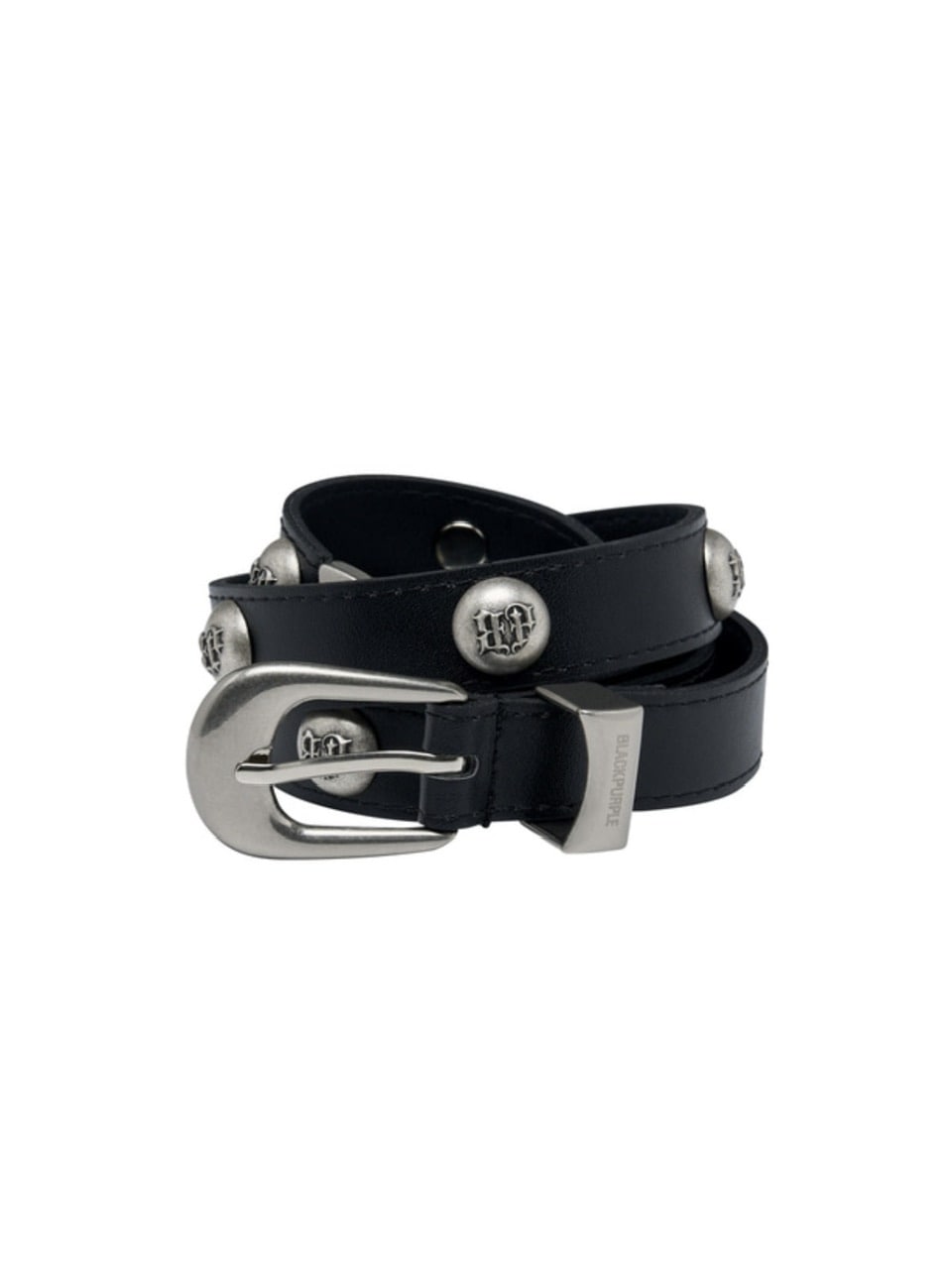 【BLACK PURPLE】Bullet Stud Belt