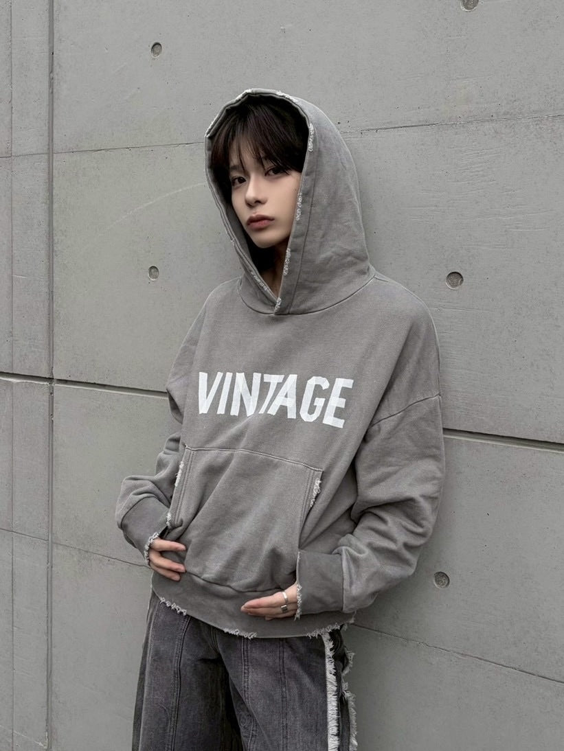 受注制【LUV CODE】pigment logo hoodie (2color)