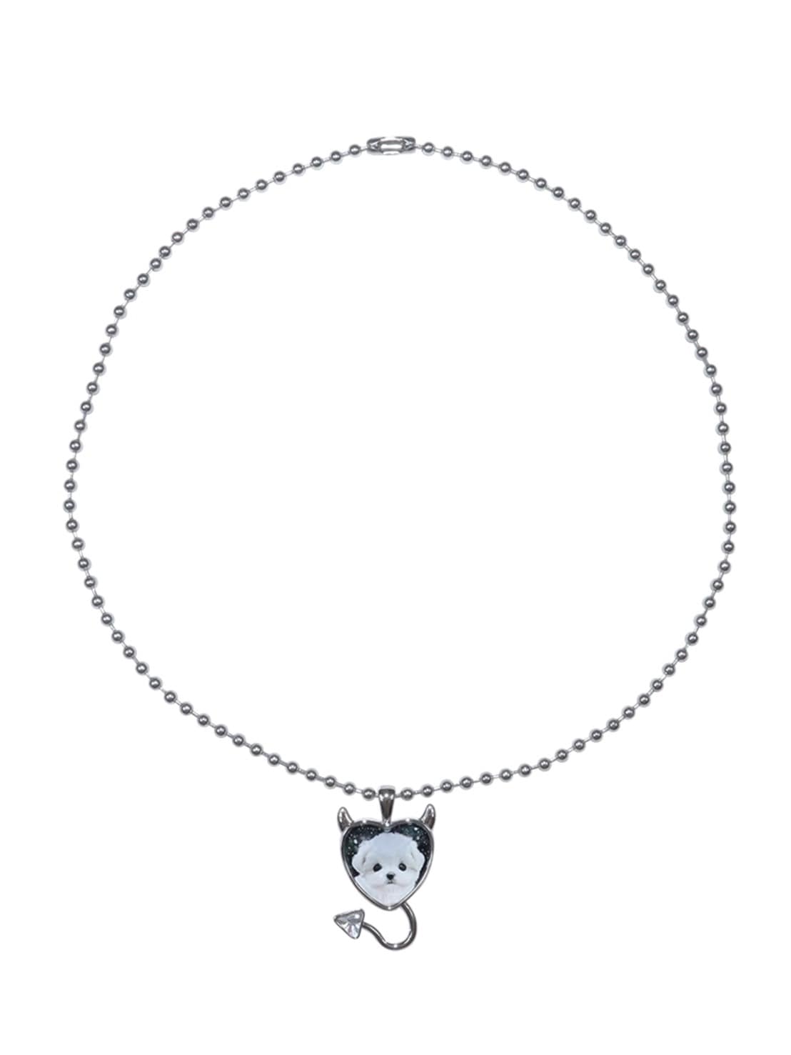 【HURJABOYACC】DEVIL HEART CHAIN NECKLACE PUPPY