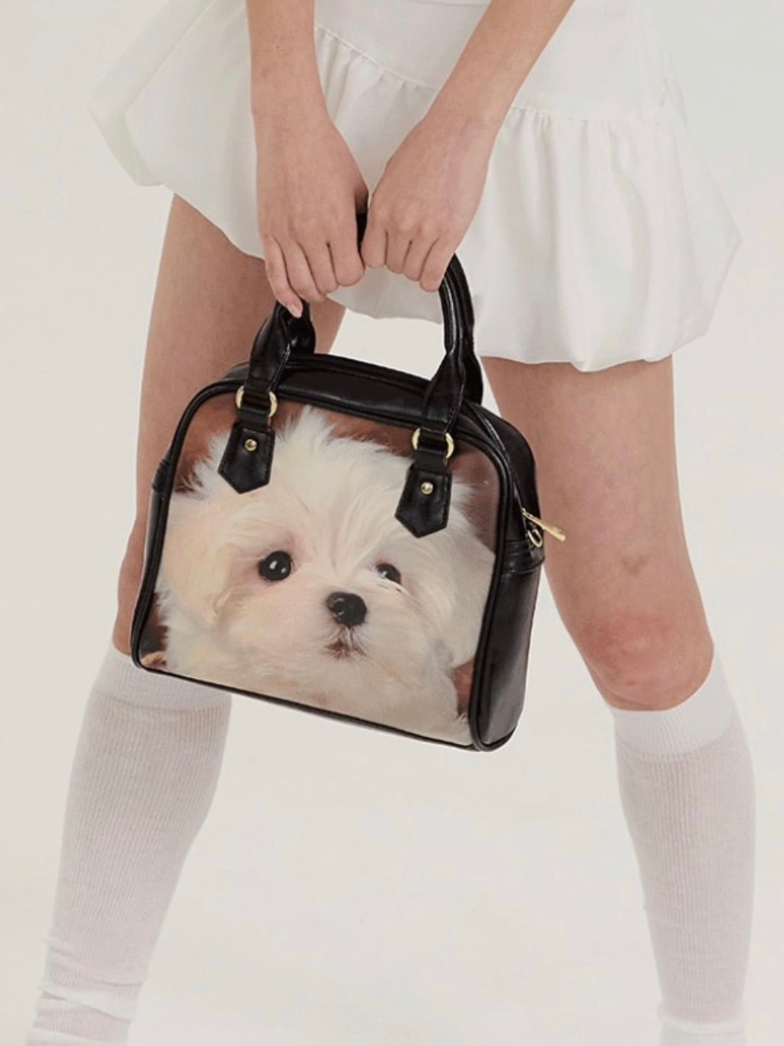 【HURJABOYACC】PUPPY LEATHER BAG