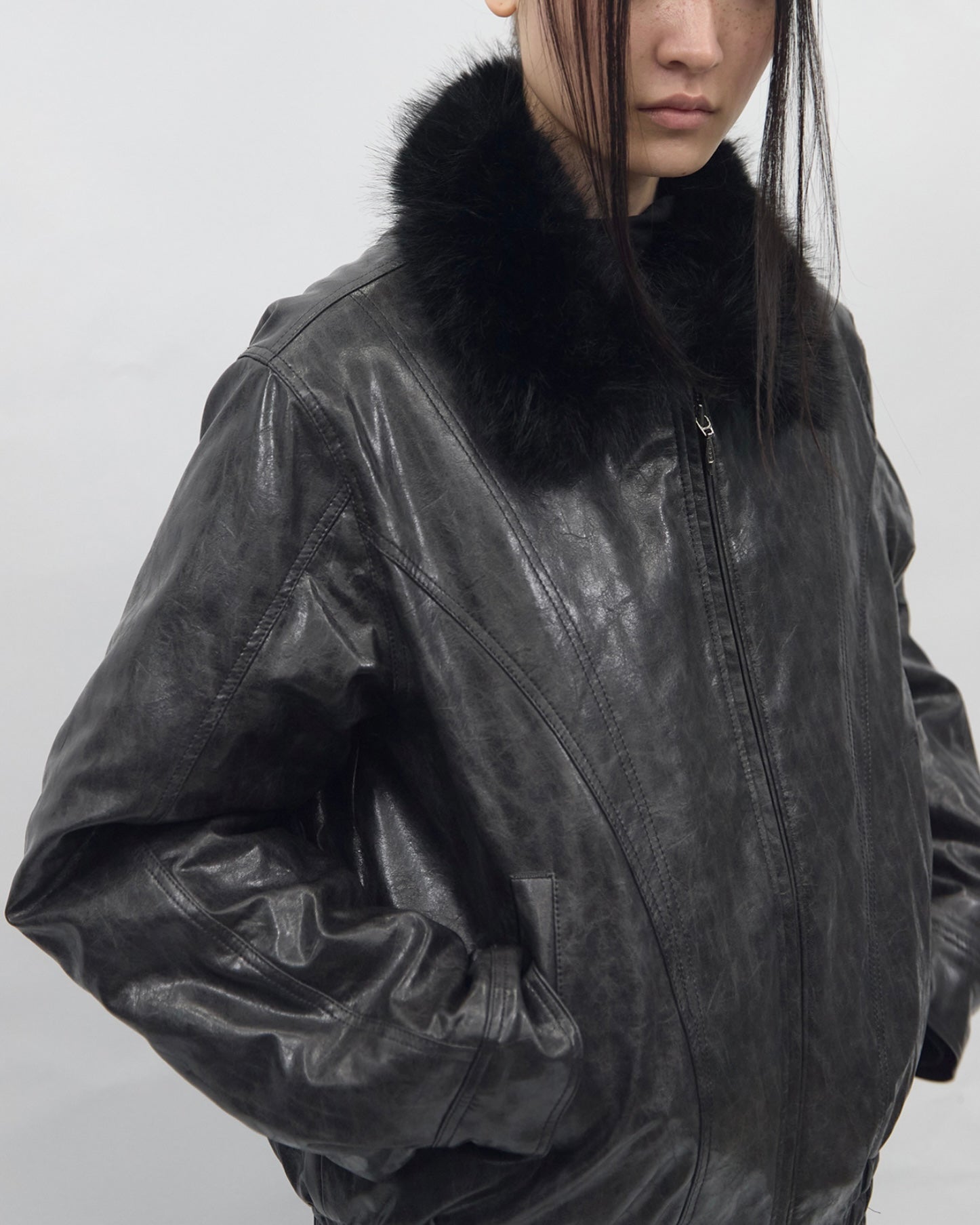 【BLR BLUER】Cracked Trace Jacket