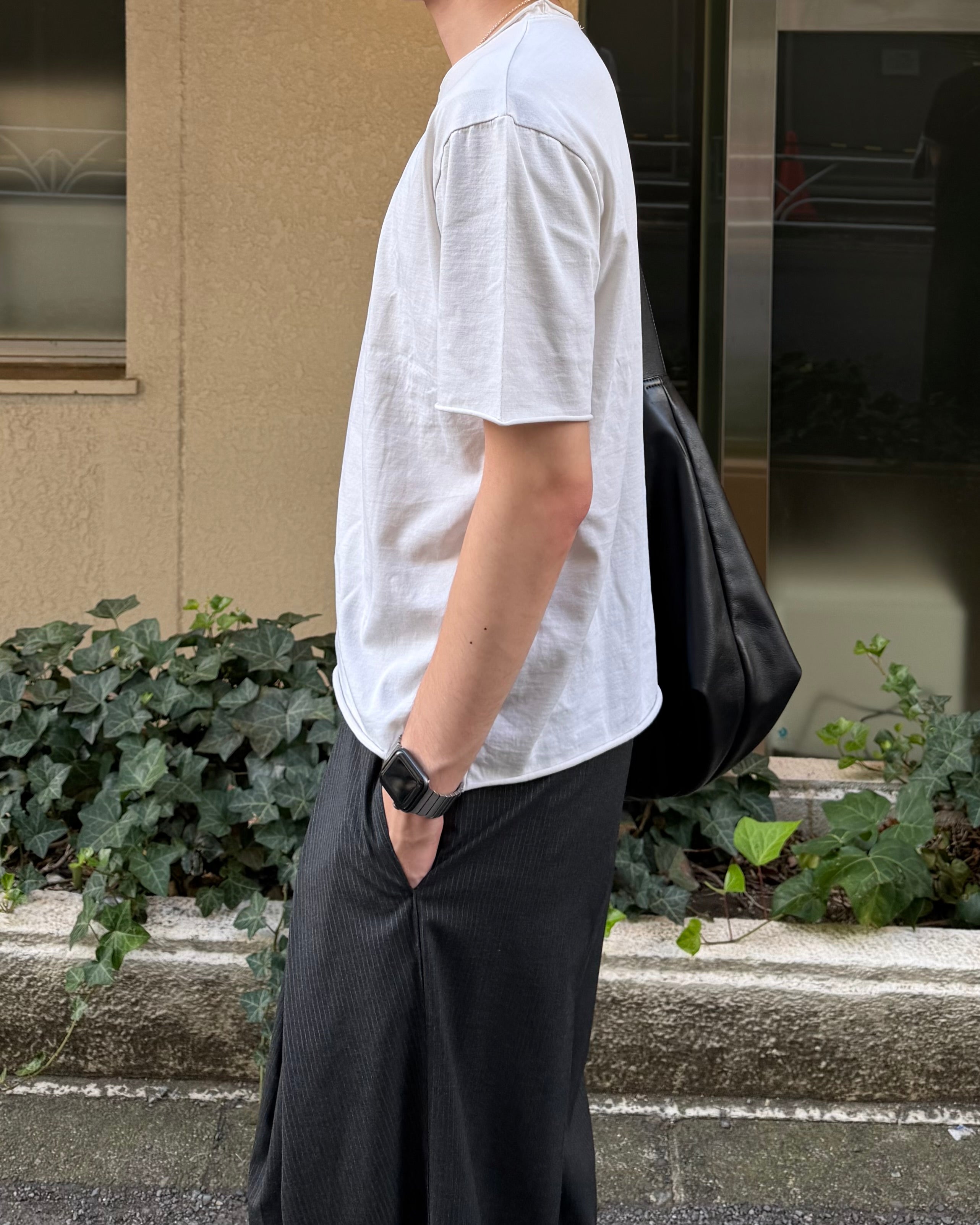 東京店WEB限定受注制【Chikashitsu +】cutting pigment tee (3color)
