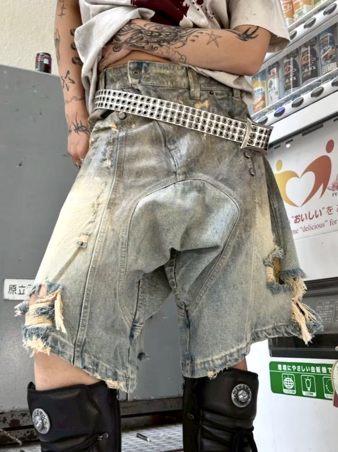 国際配送【Never mind the XU】Rivet eyelet biker belt