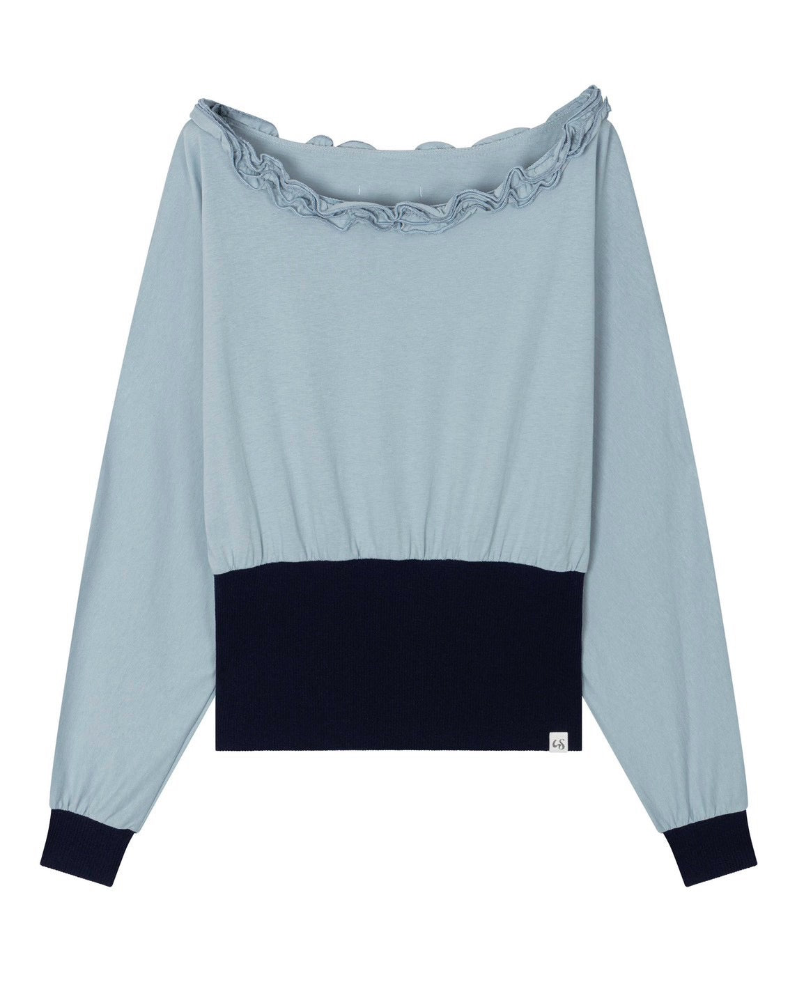 【Uglyshadow】OFF-SHOULDER RUFFLE TOP