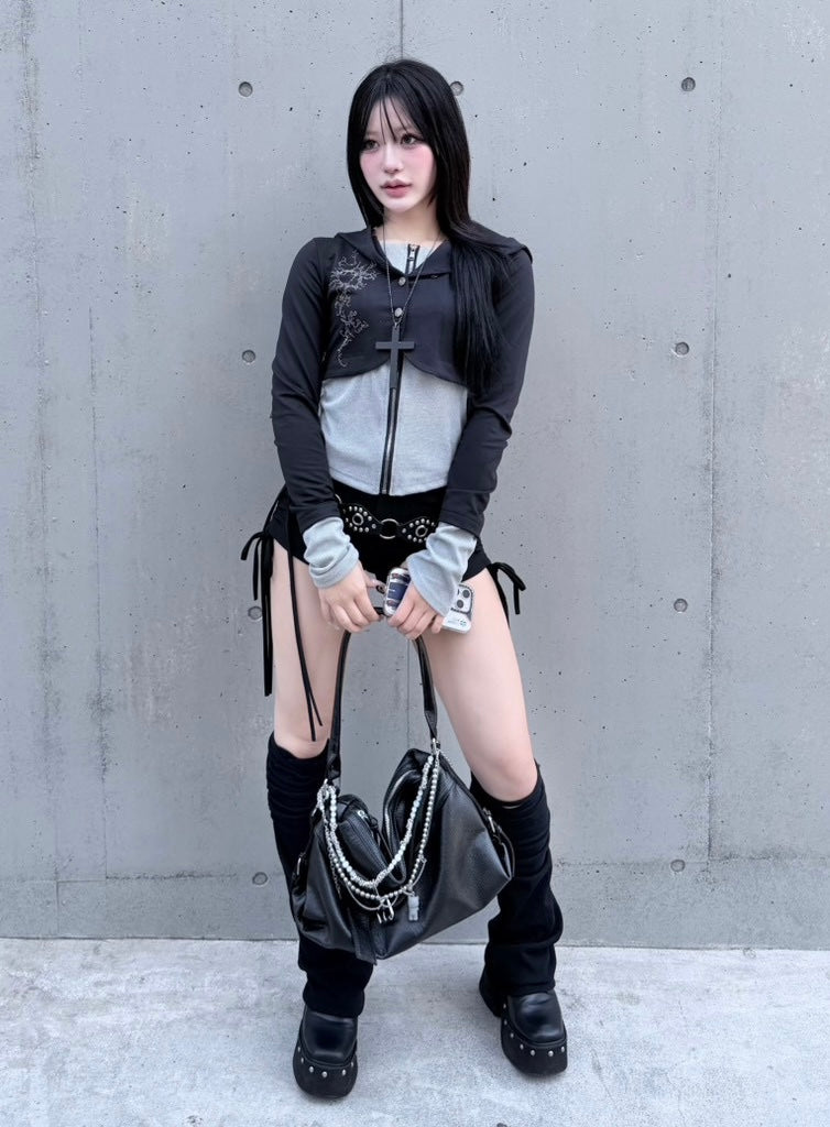 3/1 20:00発売 受注制【nmtc +】bi color vintage zip up hoodie / 【エヌエムティーシープラス】バイカラービンテージジップアップパーカー (2color)