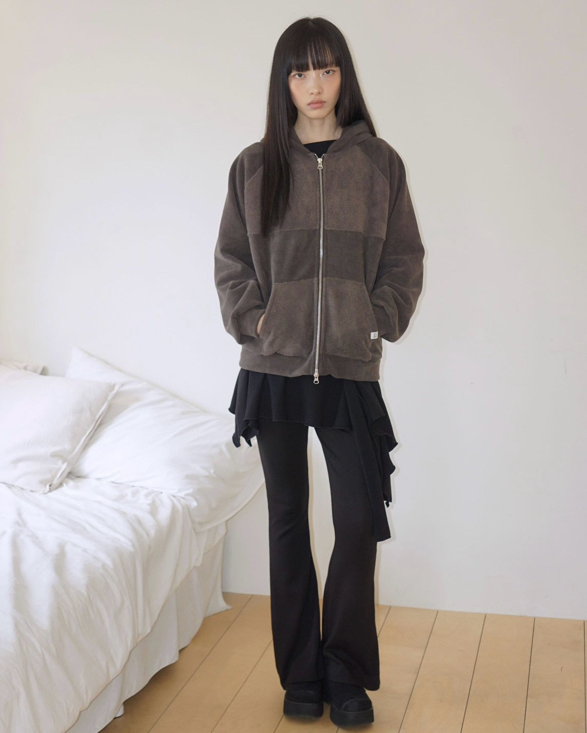 【Uglyshadow】FLEECE HOODIE ZIP-UP