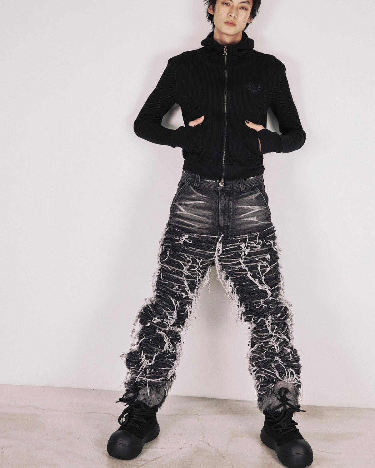 【LECYTO】Skadi Rope Fur Boots