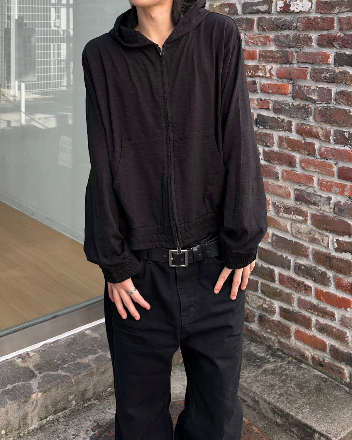受注制【youll】slab zip up hoodie (2color)