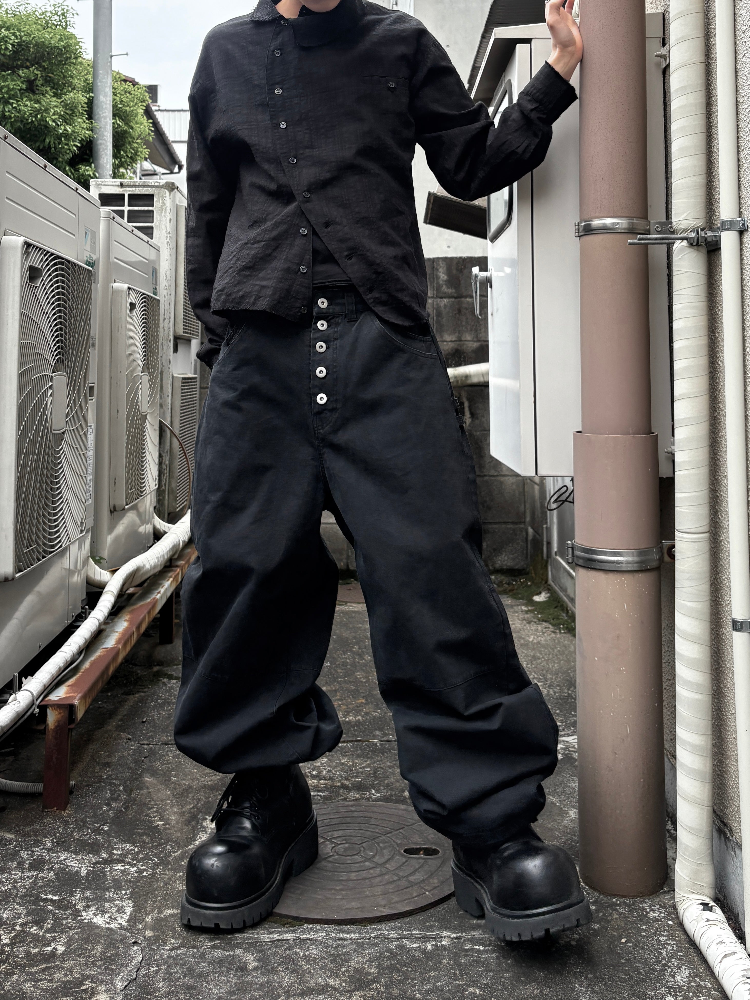 【Lee fi Ne】Ripstop Button Fly Trousers