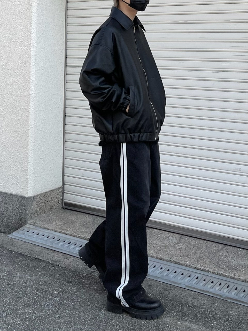 受注制【Chikashitsu +】leather blouson (3color)