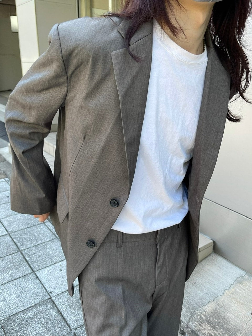 【Chikashitsu +】set up shingle jacket (4color)