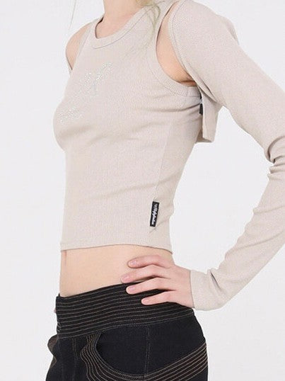 【Ugly shadow】DAILY CROP CARDIGAN