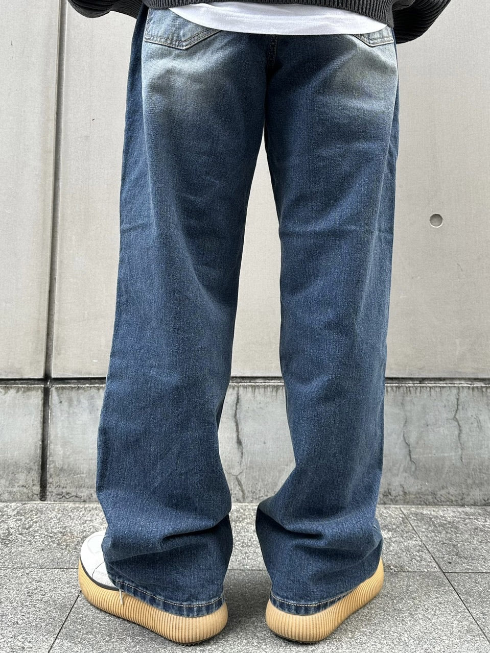 【Chikashitsu +】vintage wash denim pants (2color) / 【チカシツプラス】ヴィンテージウォッシュデニムパンツ