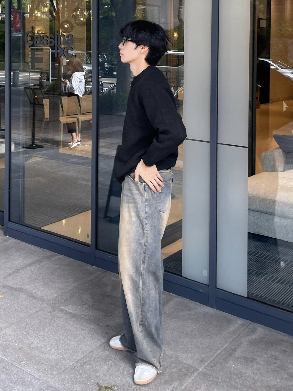 受注制【Chikashitsu +】unisex 6color knit (6color) / 【チカシツプラス】ユニセックス6カラー長袖ニット