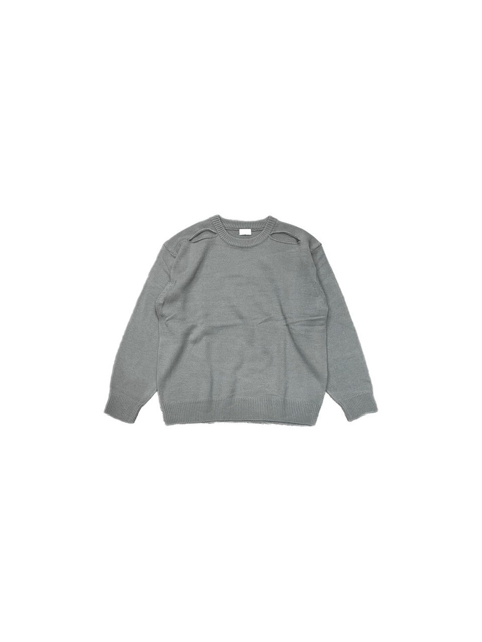 受注制【Chikashitsu +】shoulder slit knit (4color)