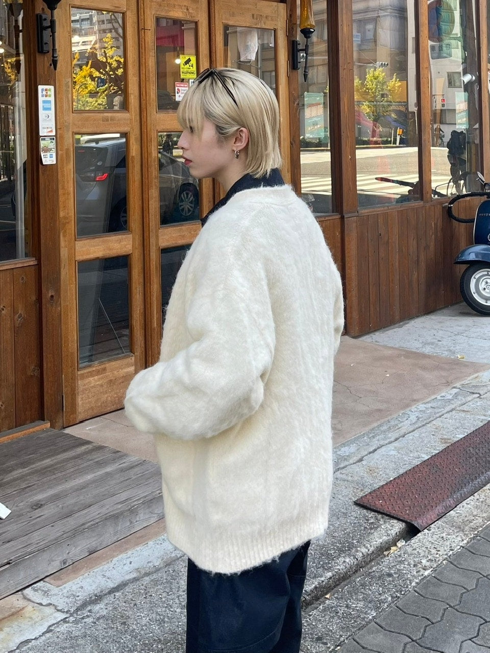 【Chikashitsu +】wool cardigan (4color)