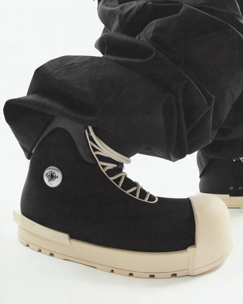 【F.V.V.O】THICK SOLED HIGH TOP BOOTS / 【フリーワールドオーダー(エフヴィーヴィーオー)】スニーカーライクミドルブーツ