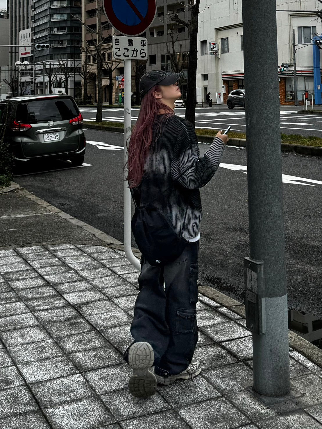 受注制【Chikashitsu +】bleach washing knit (3color) / 【チカシツプラス】ブリーチウォッシング長袖ニット