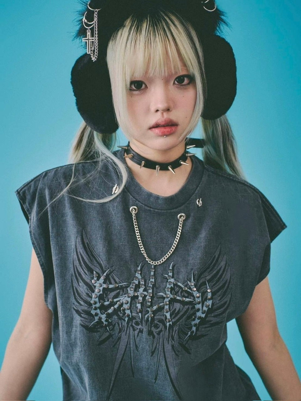 【GALFY】ゴリ厨二タンク / 【ガルフィー】ロゴプリントタンクトップ