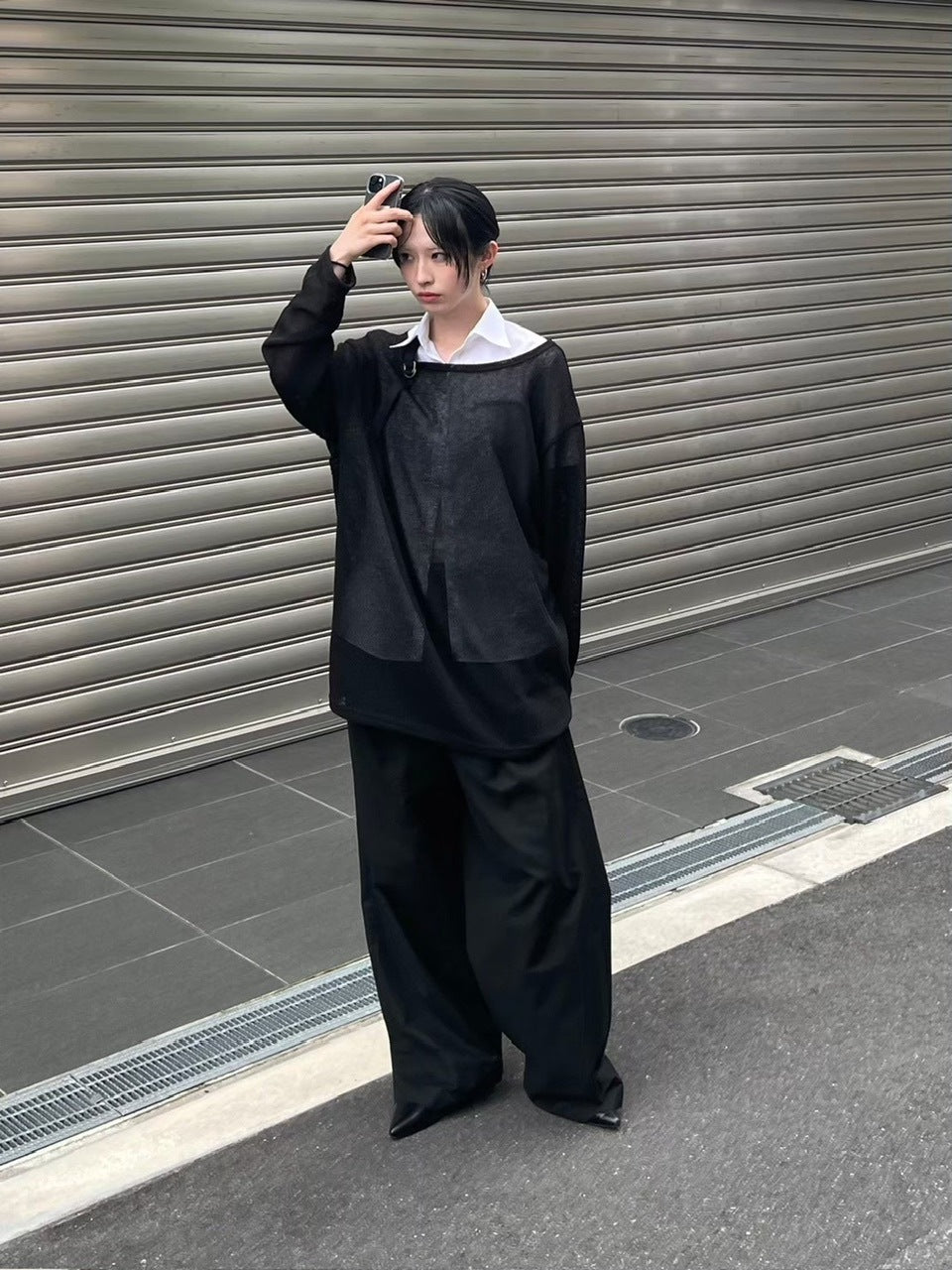 受注制【Chikashitsu +】belt design summer knit (3color)