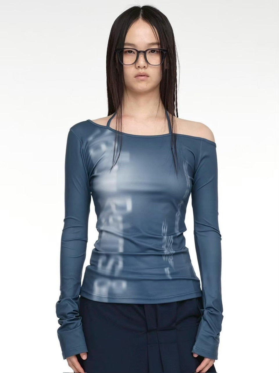 【NACHE】HALTER SLIM FIT LONG SLEEVE