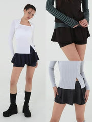 【Uglyshadow】US FLARE SKIRT PANTS