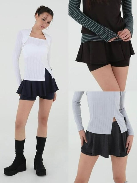 【Uglyshadow】US FLARE SKIRT PANTS