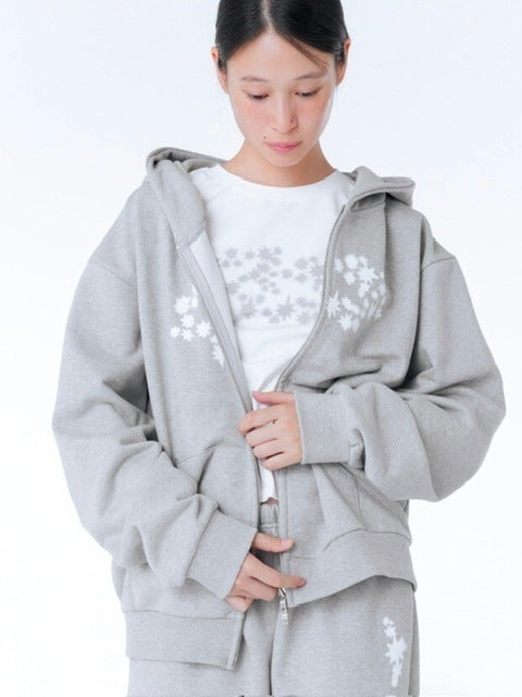 【Miseki seoul】Midnight star over zip-up hoodie