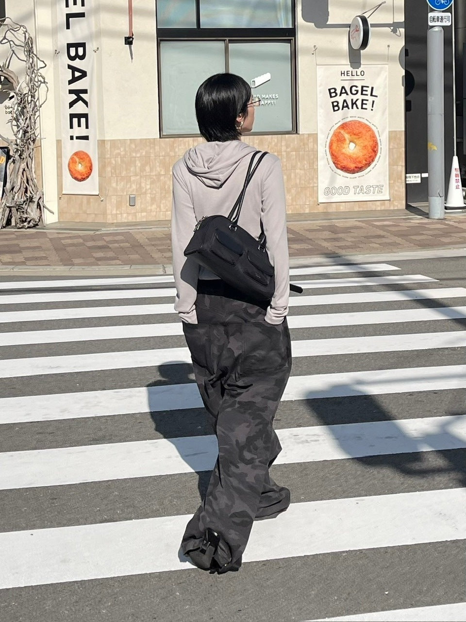 受注制【Chikashitsu +】snap button camouflage pants (2color) / 【チカシツプラス】スナップボタンカモフラージュワイドデニムパンツ