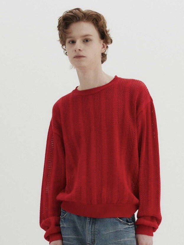 【DNSR】Meshed Crop Knit