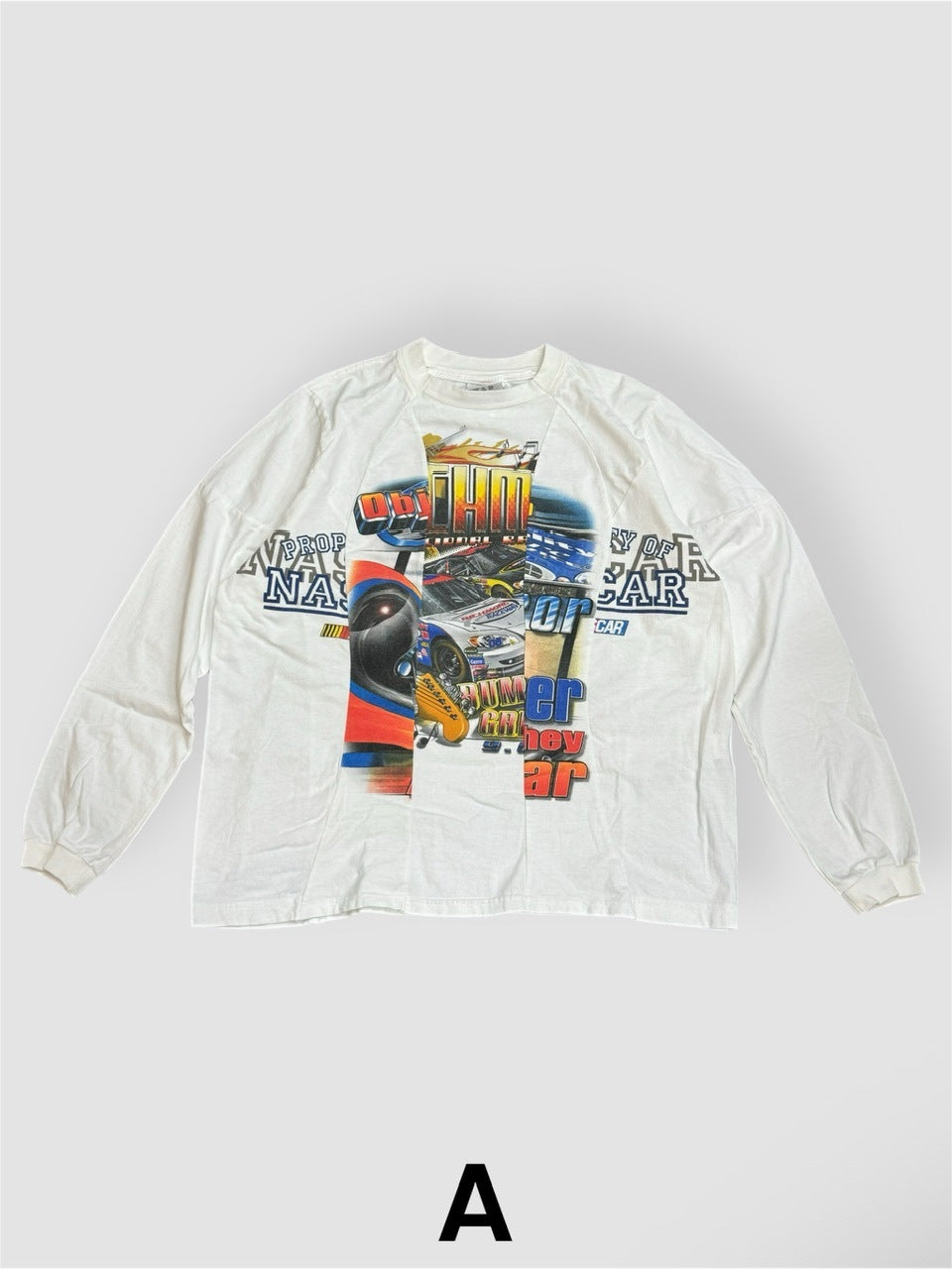 【Re +】cutting switch long sleeve (white)