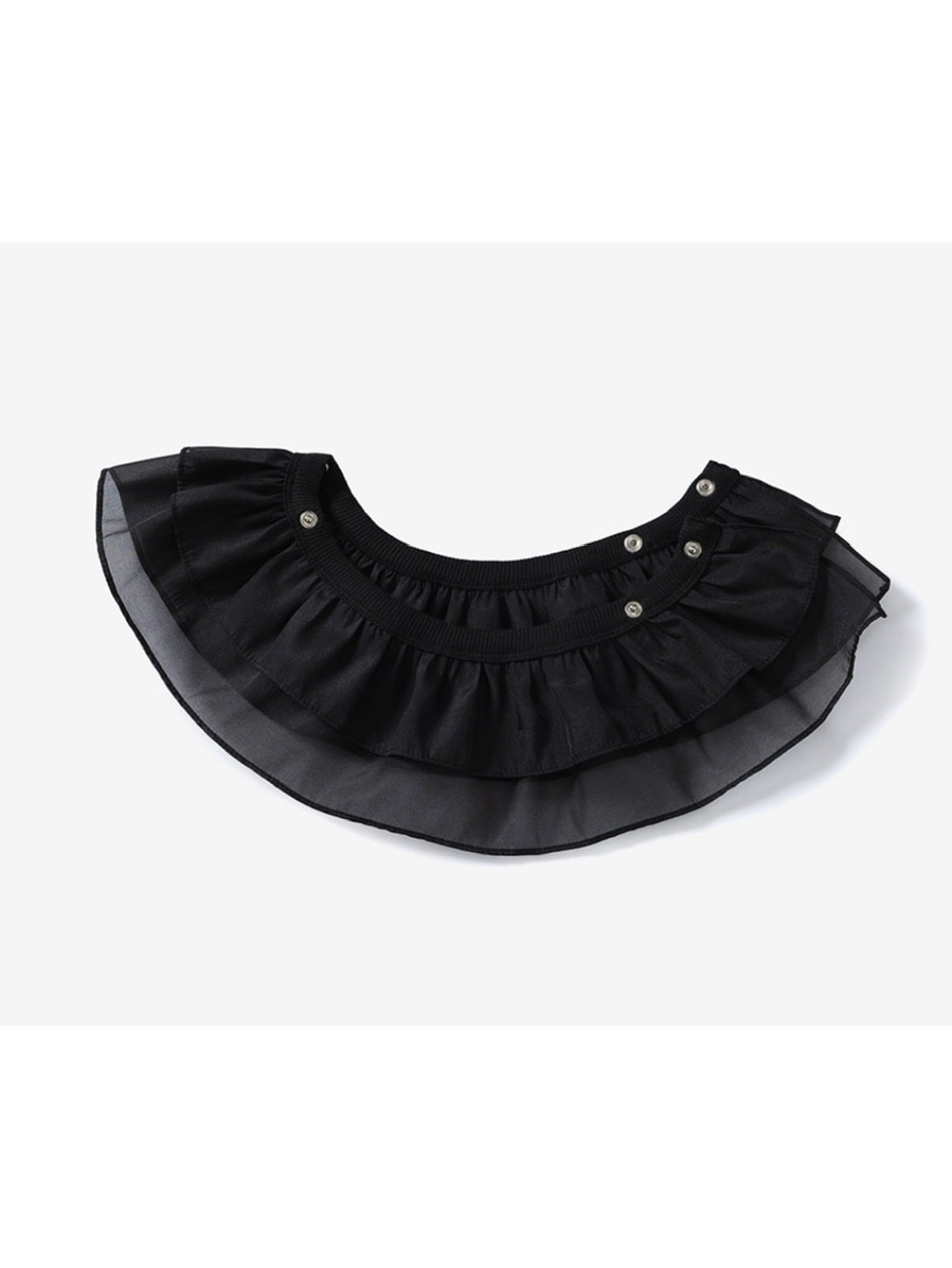 トップス CRANK Frill Snap Sleeveless_Black CRANK】FRILL SNAP SLEEVELESS – PRESSING WEB SHOP