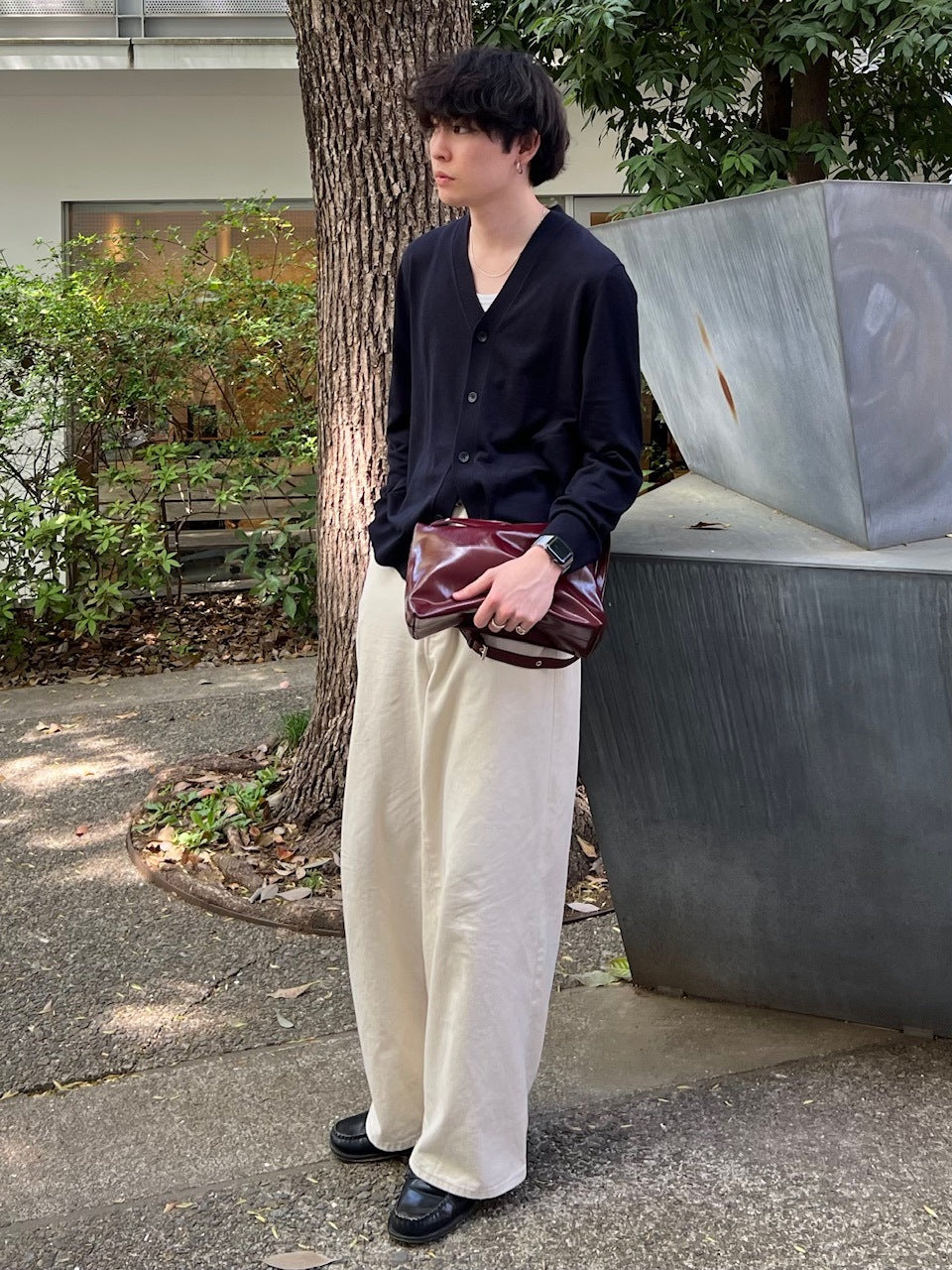 東京店WEB限定受注制【Chikashitsu +】PU Leather cross bag (4color)